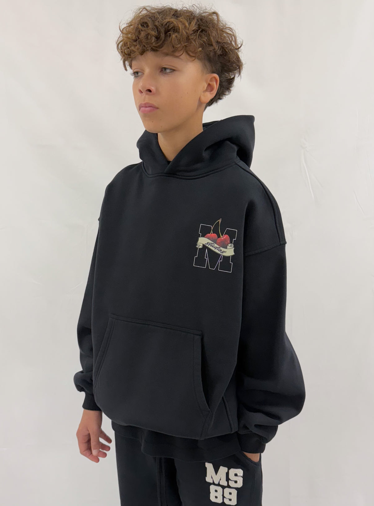 Black Milana History Kids Hoodie.