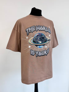 Brown Heavyweight Planet T-shirt.