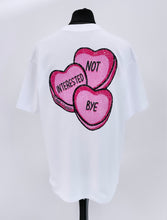 Load image into Gallery viewer, White Heavyweight Hearts T-shirt.