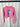 Washed Pink Ice Cream Cropped Waffle Long Sleeve T-shirt.