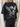 Black Lace Stenciled Cherub Heavyweight Long Sleeve.