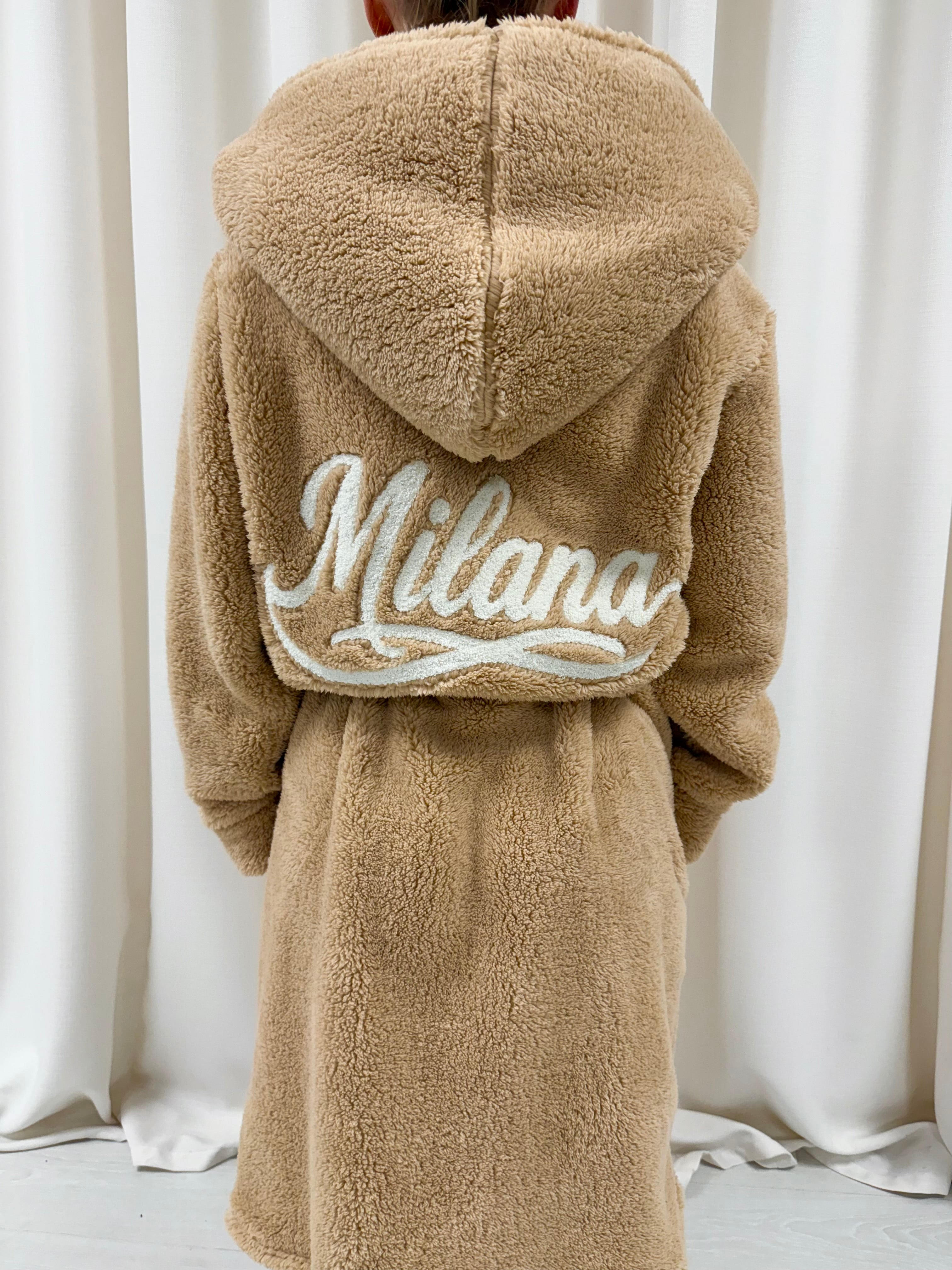 Beige Milana Dressing Gown.