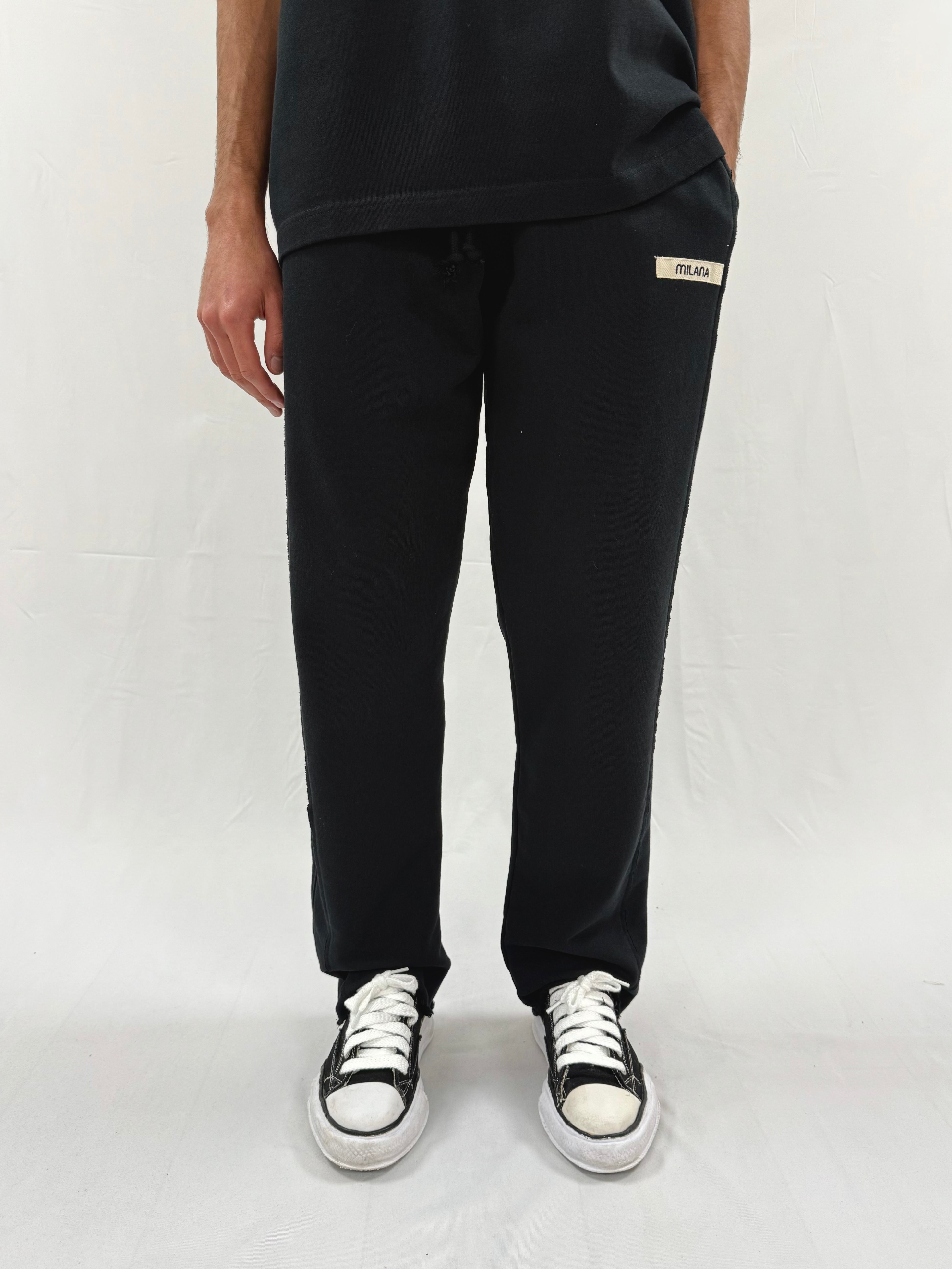 Black Core Relaxed Sweatpants.