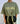 Military Green Paint Tie Cropped Heavyweight T-shirt.