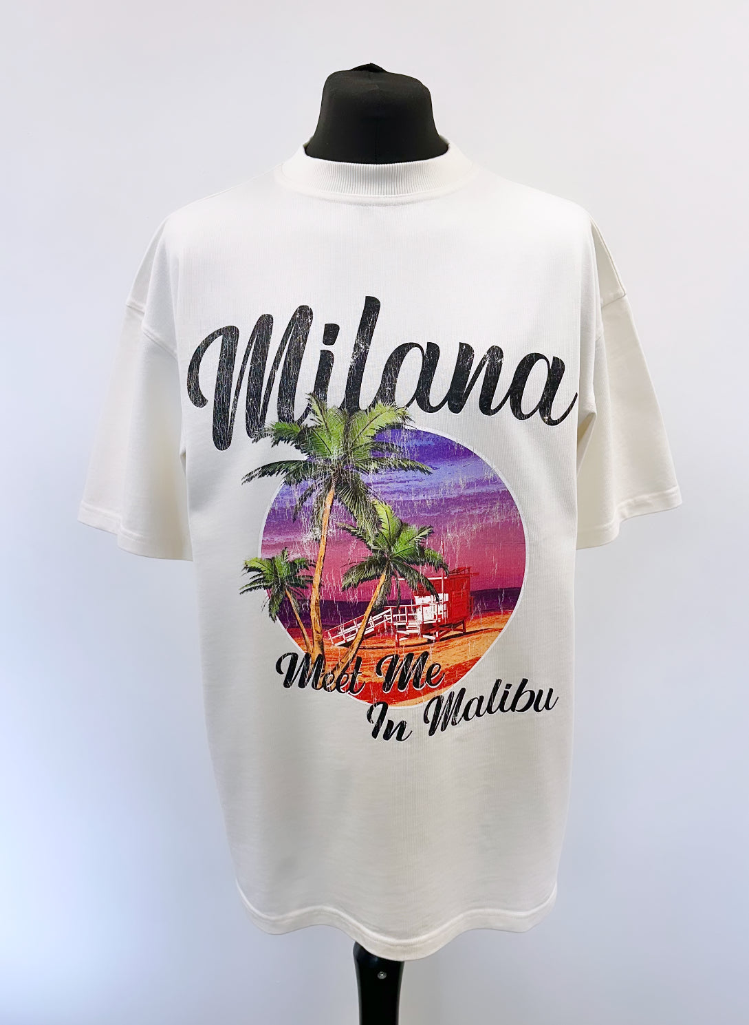 Cream Malibu Heavyweight T-shirt.