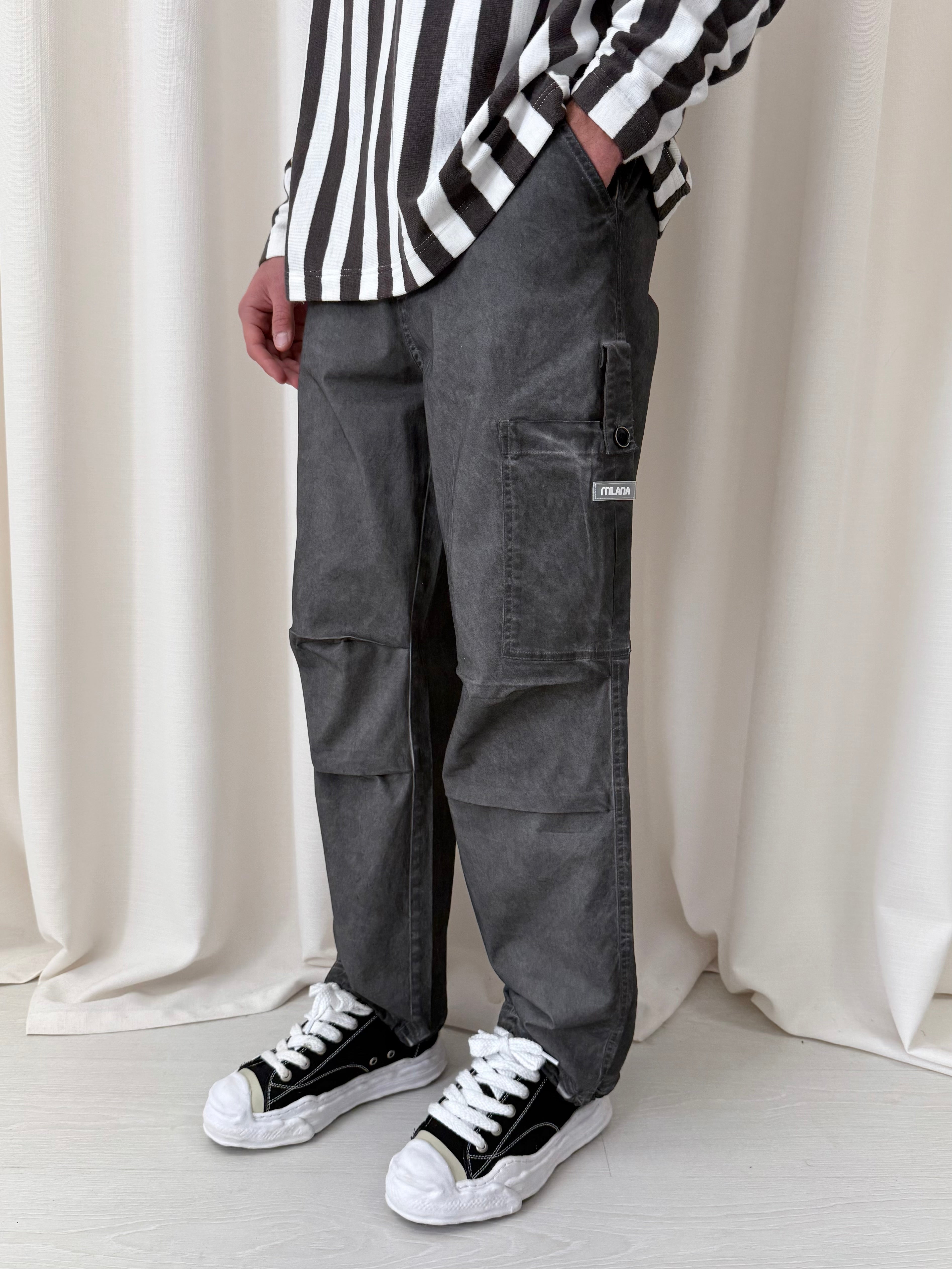 Vintage Black Cargo Pants.