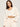 Cream Milana Cropped Linen Padded Blazer.