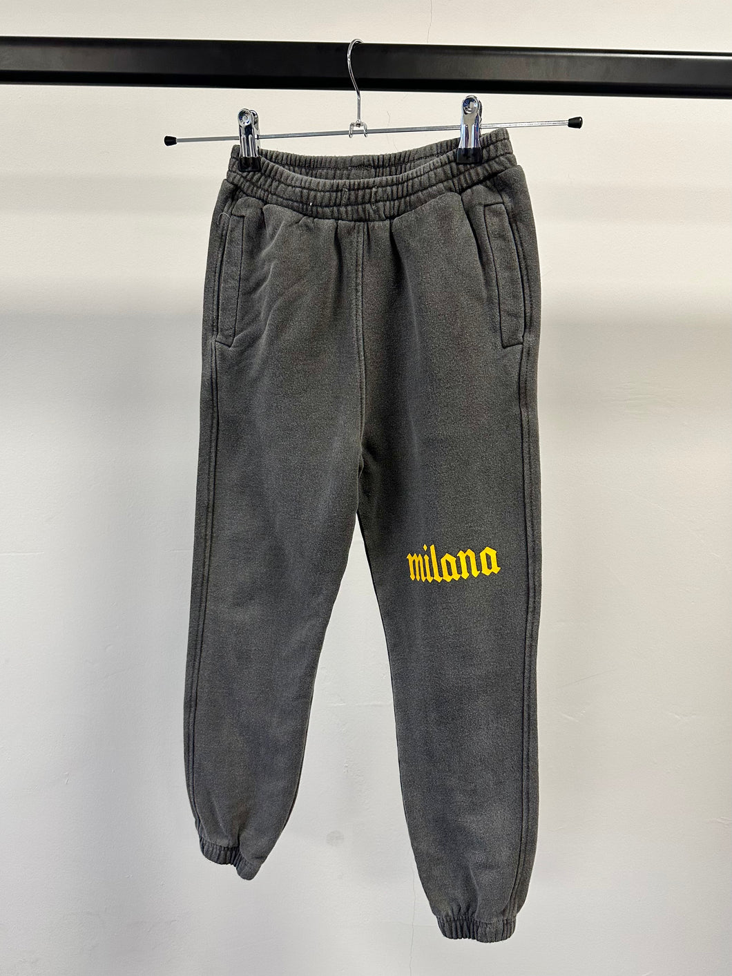 Washed Charcoal Graphic Sweatpants.