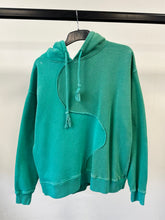Load image into Gallery viewer, Washed Teal Swirl Heavyweight Hoodie.