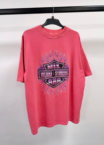 Washed Pink Harley Heavyweight T-shirt.