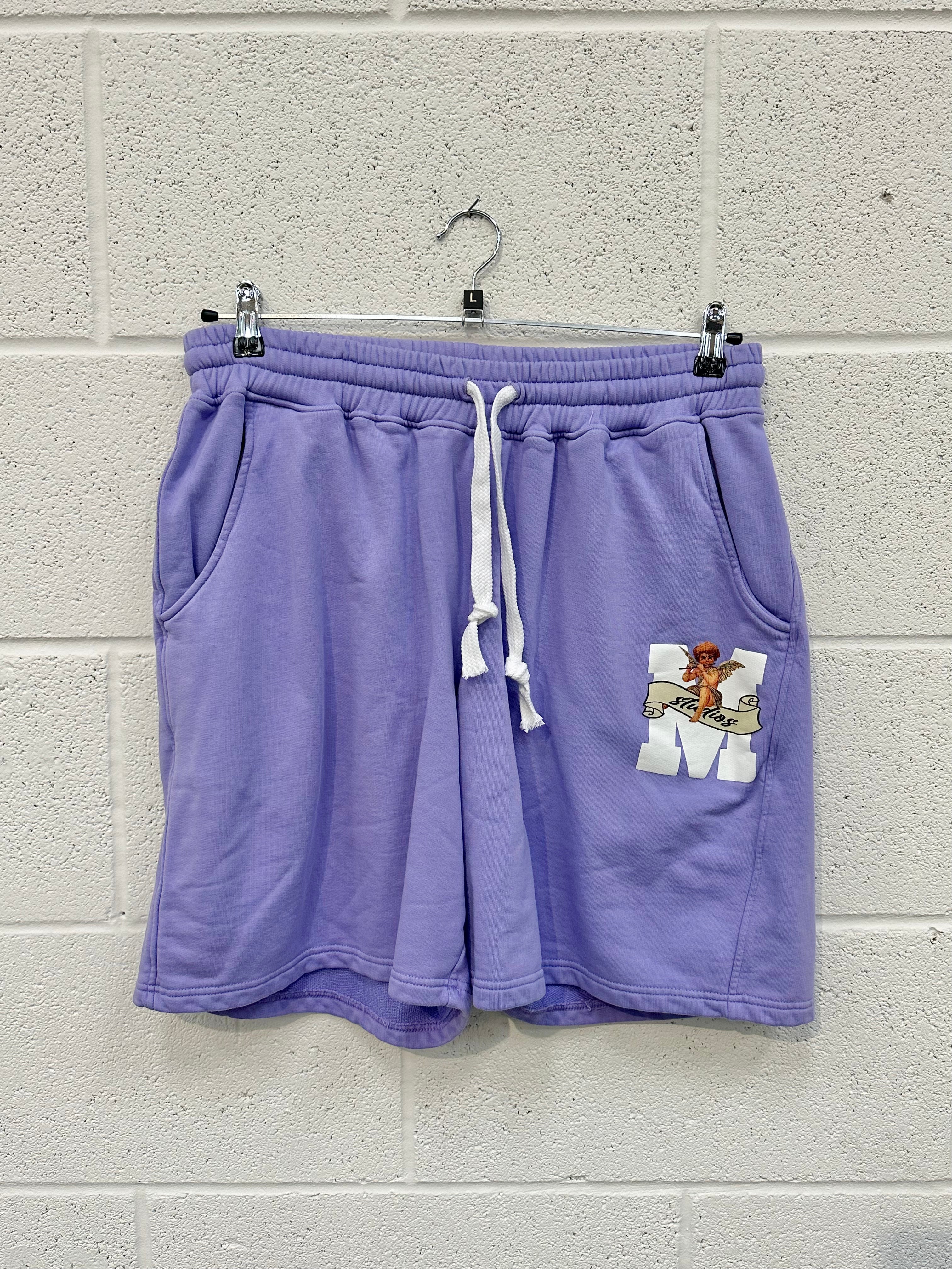 #CC38 Lilac Cherub Relaxed Shorts.