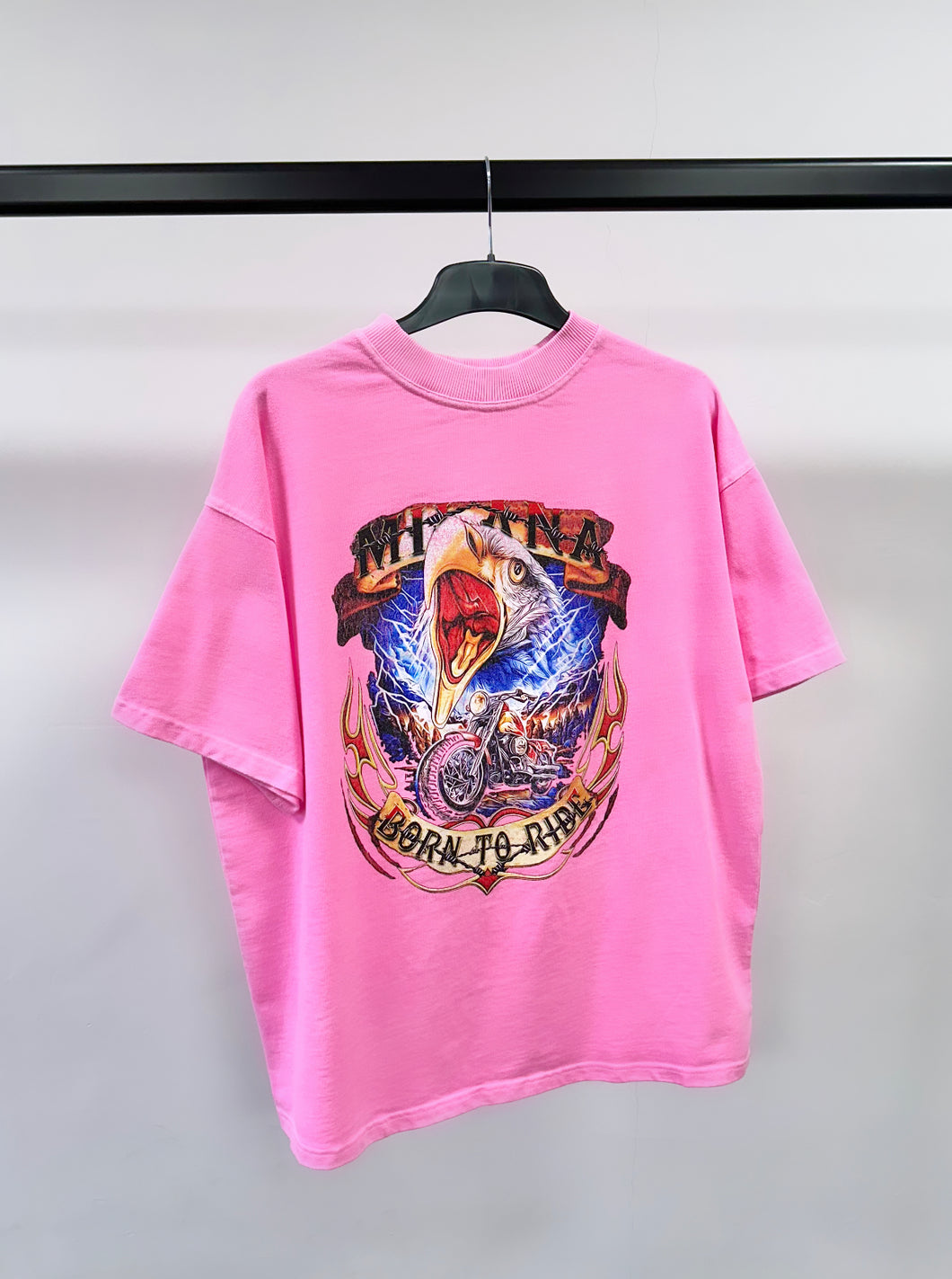 Washed Pink Eagle Heavyweight T-shirt.