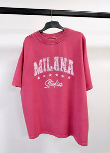 Washed Milana Stars Heavyweight T-shirt.