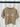 #II5 Khaki Brown Shell Box Fitted T-Shirt.