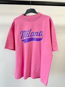 Pink Rola Heavyweight T-shirt.