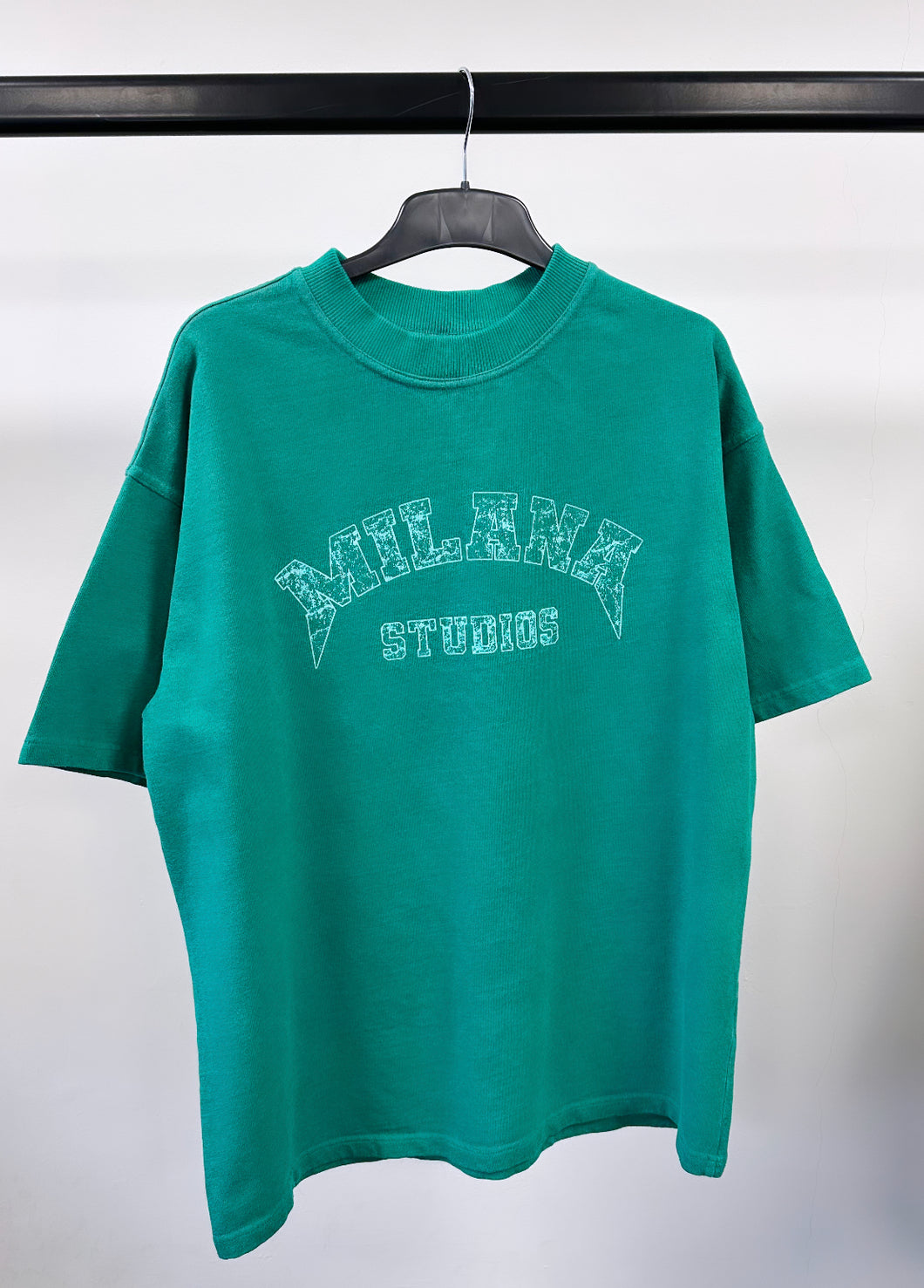 Washed Teal Arch Heavyweight T-shirt.