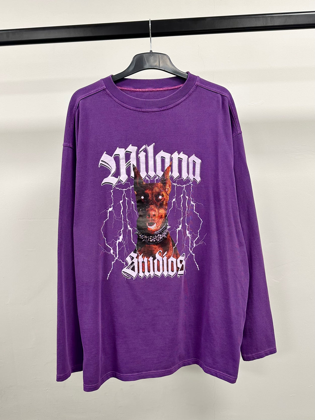 Washed Purple Graphic Heavyweight Long Sleeve.
