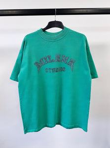 Washed Teal Arch Heavyweight T-shirt.