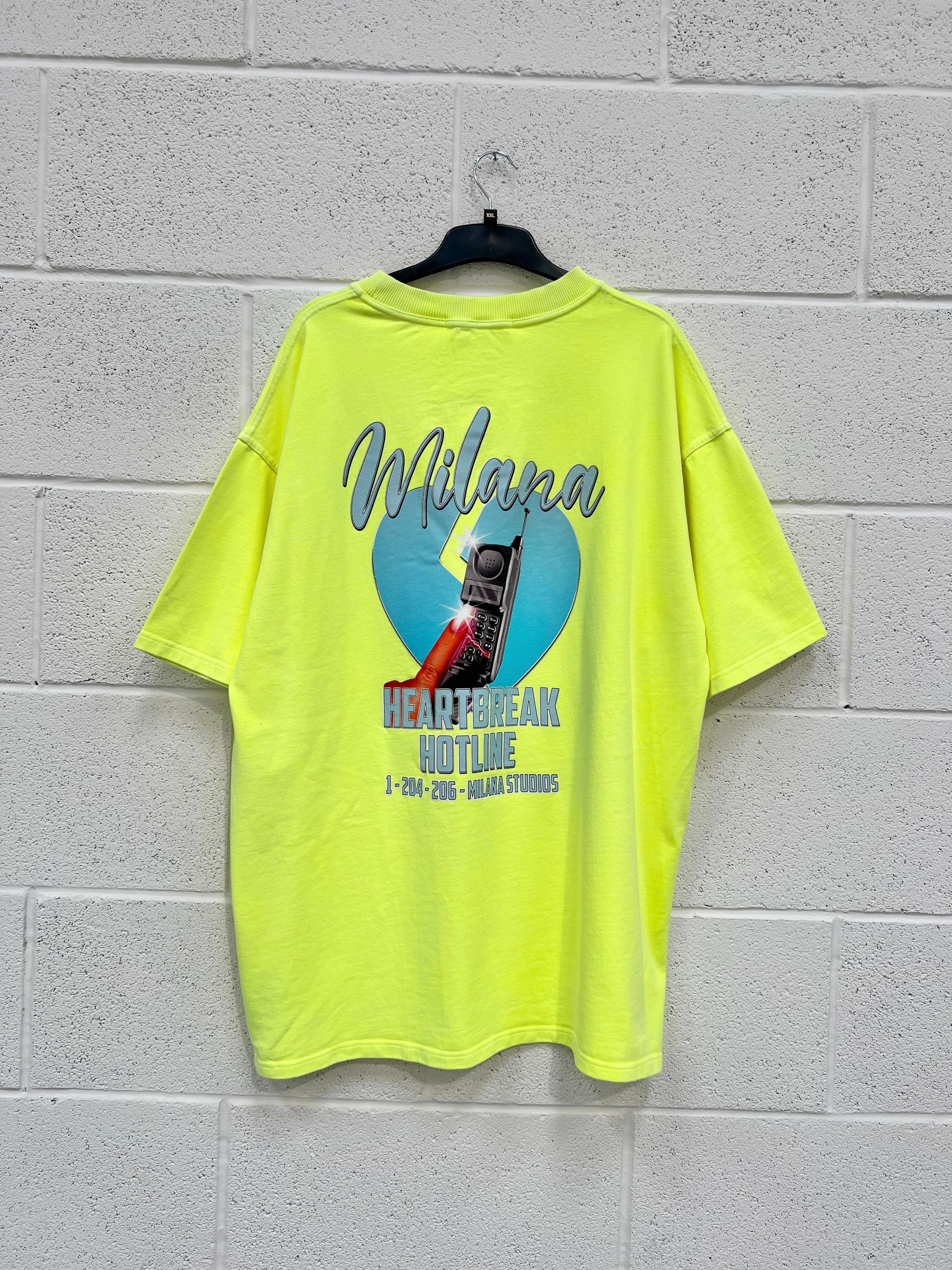 #G11 Washed Neon Yellow Heavyweight T-shirt.