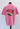 Washed Pink Heart Script Heavyweight T-shirt.