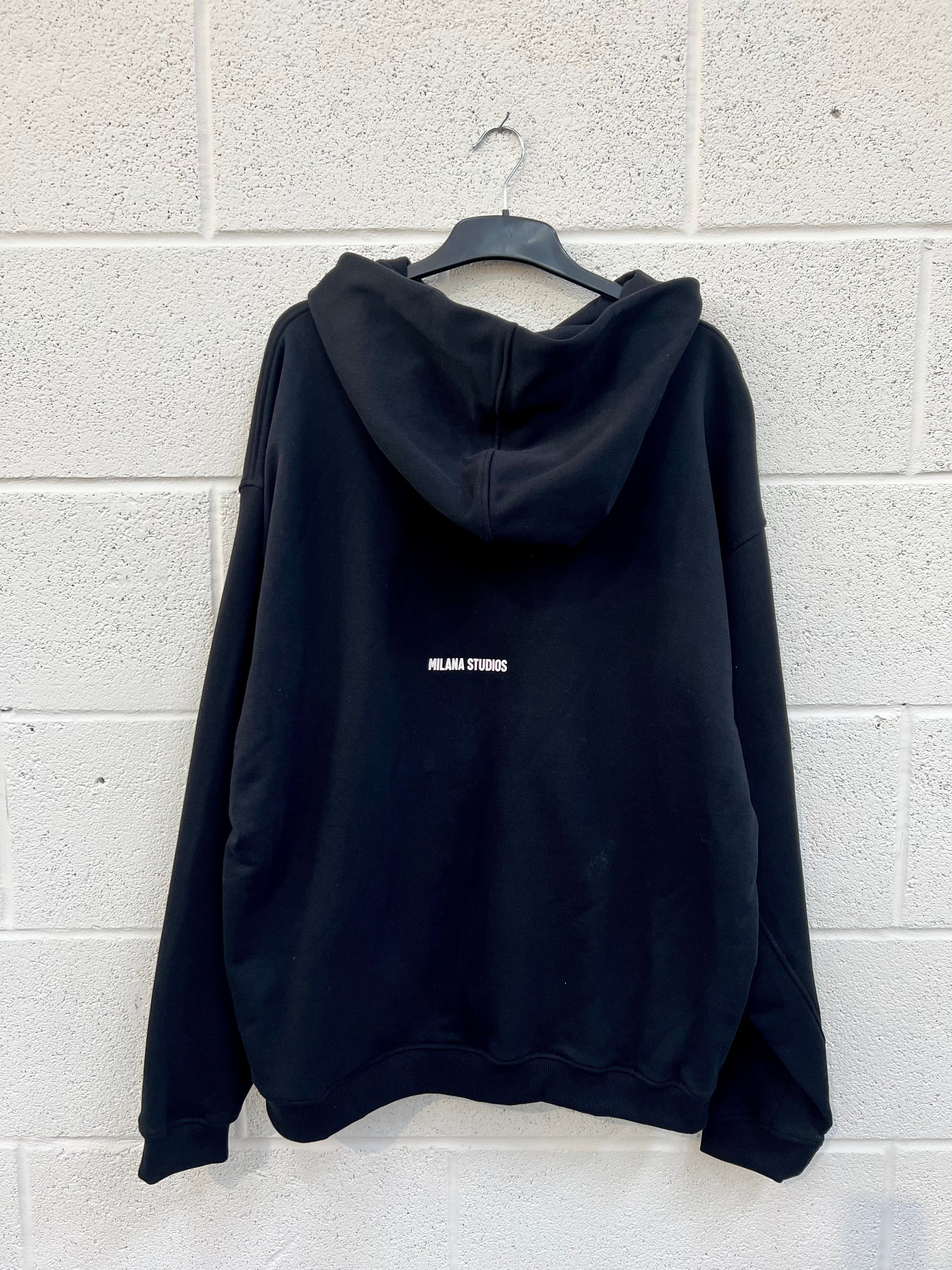 #CC12 Black Essential Hoodie.