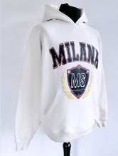 Load image into Gallery viewer, Cream Heavyweight Crest Hoodie.
