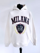 Load image into Gallery viewer, Cream Heavyweight Crest Hoodie.