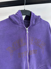 Load image into Gallery viewer, Washed Purple Graphic Heavyweight Zip Hooide.