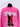 Hot Pink Heavyweight Graphic Open Hem Sweatshirt.