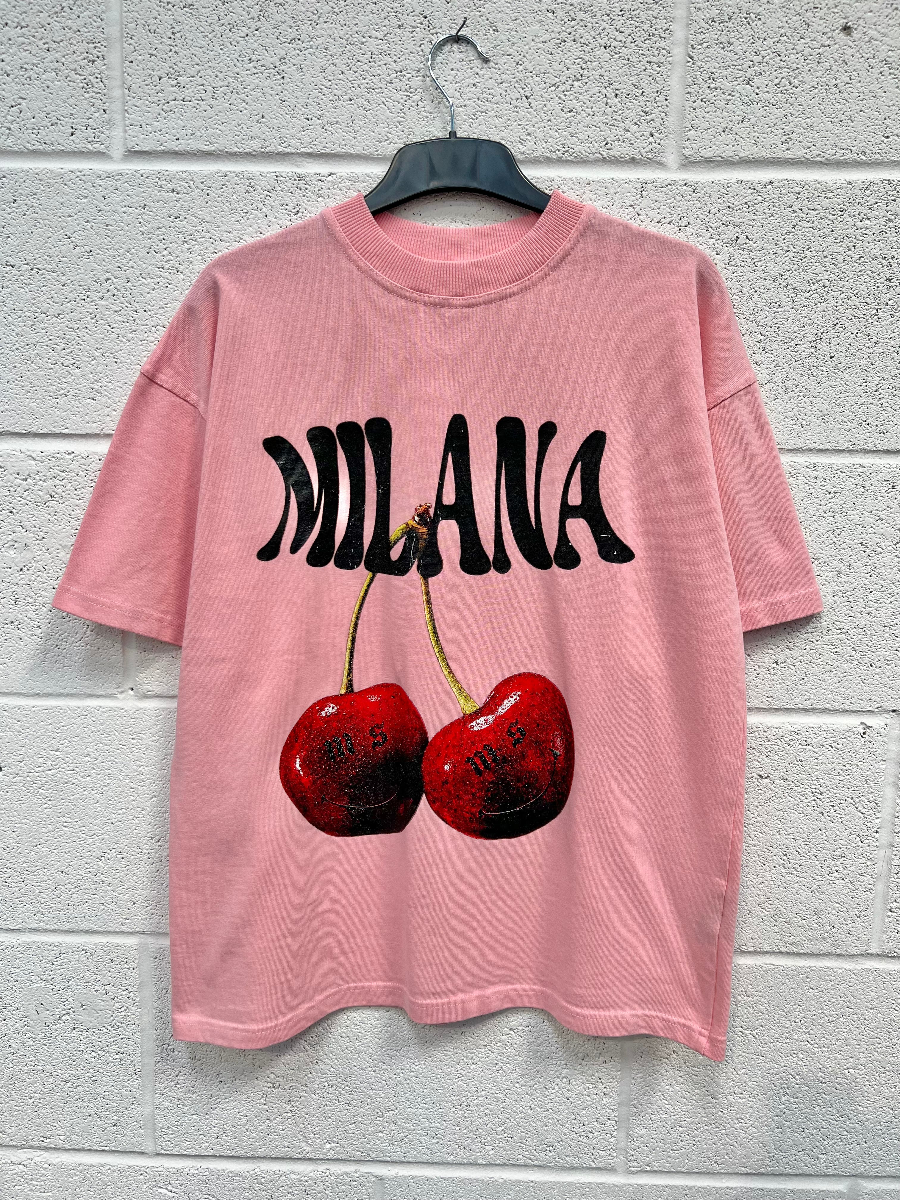 #CC28 Baby Pink Cherry Heavyweight T-shirt.