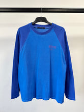 Load image into Gallery viewer, Washed Cobalt Raglan Long Sleeve.