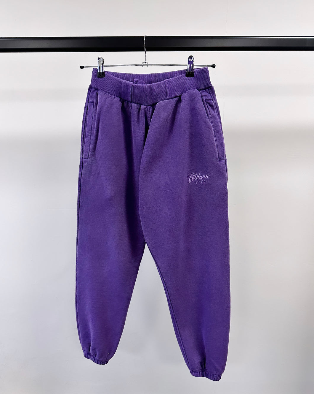 Washed Purple Essential Premium Sweatpants.