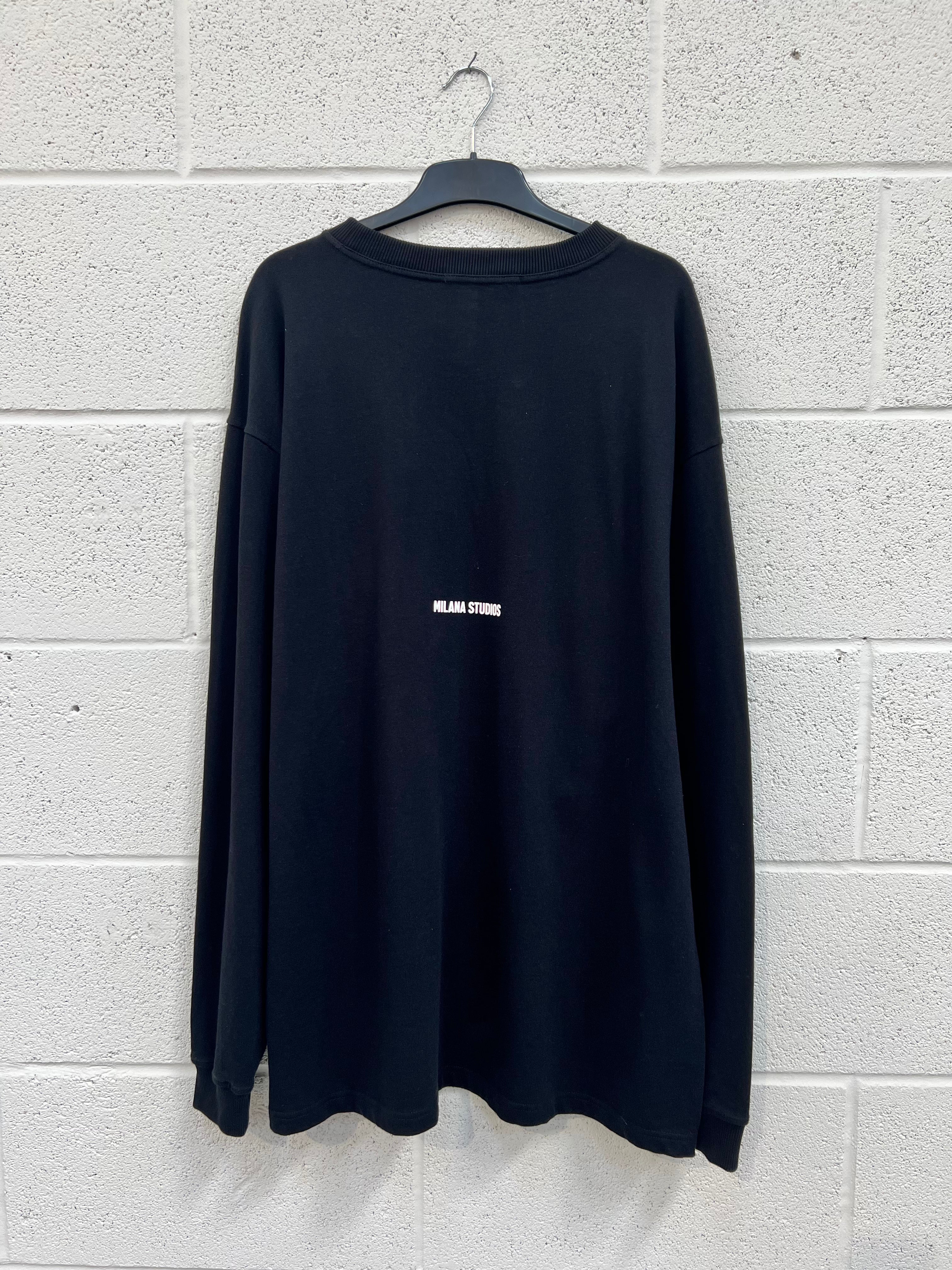 #CC9 Black Essential Heavyweight Long Sleeve.