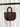 #CC91 Chocolate Brown Core Mini Pocket Tote Bag.