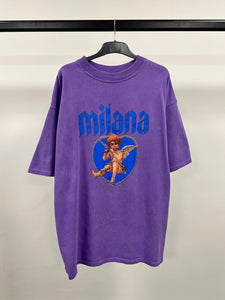 Washed Purple Cherub Heavyweight T-shirt.