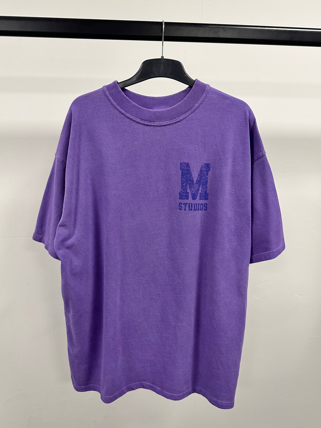 Washed Purple M Heavyweight T-shirt.