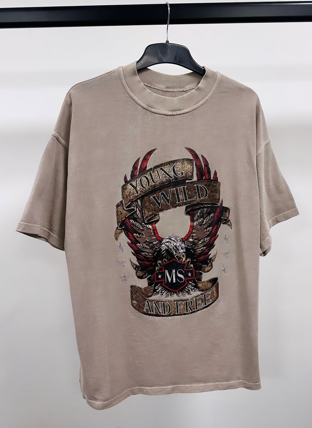 Washed Taupe Eagle Heavyweight T-shirt.