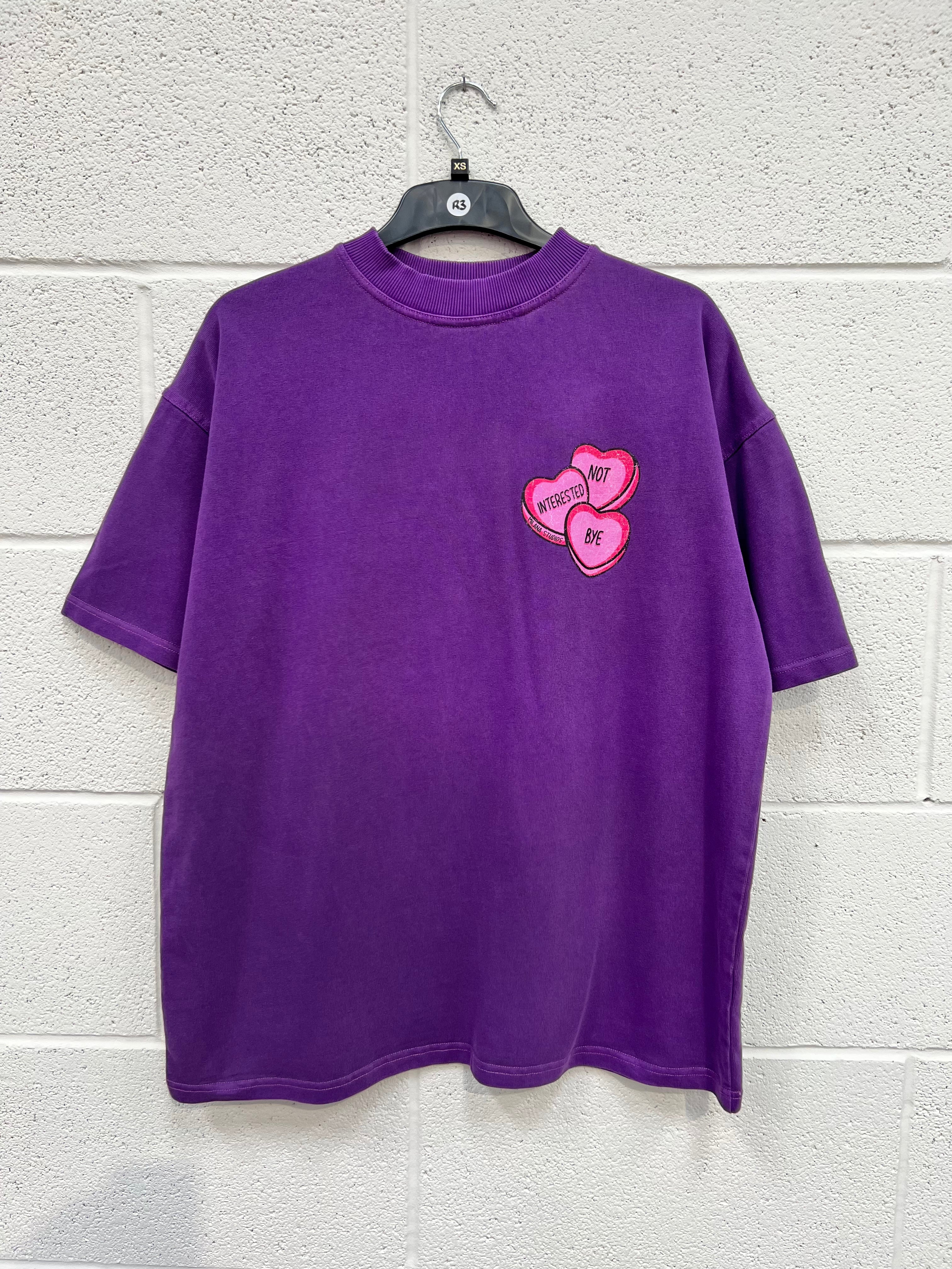 #R3 Washed Purple Hearts Heavyweight T-shirt.