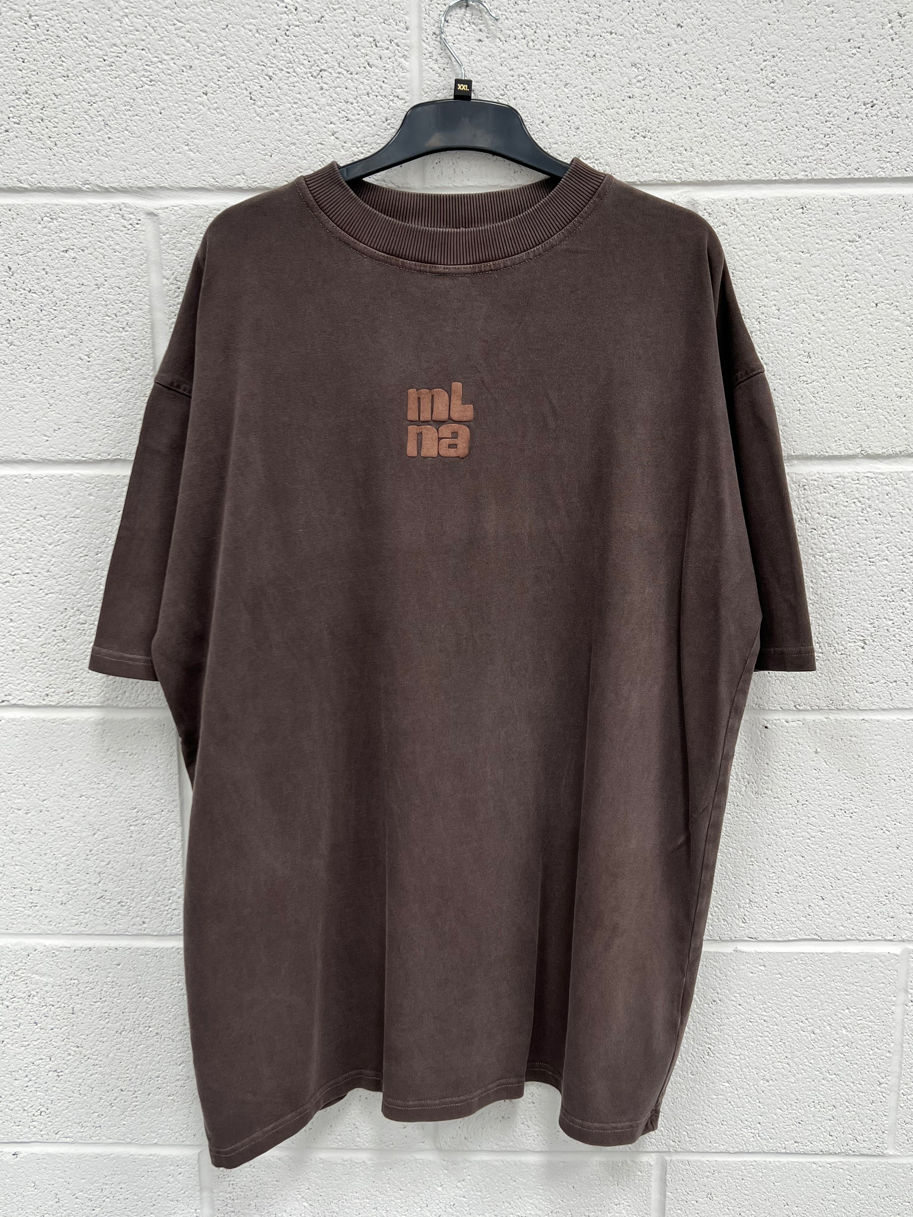 #B26 Washed Brown Bubble Heavyweight T-shirt.