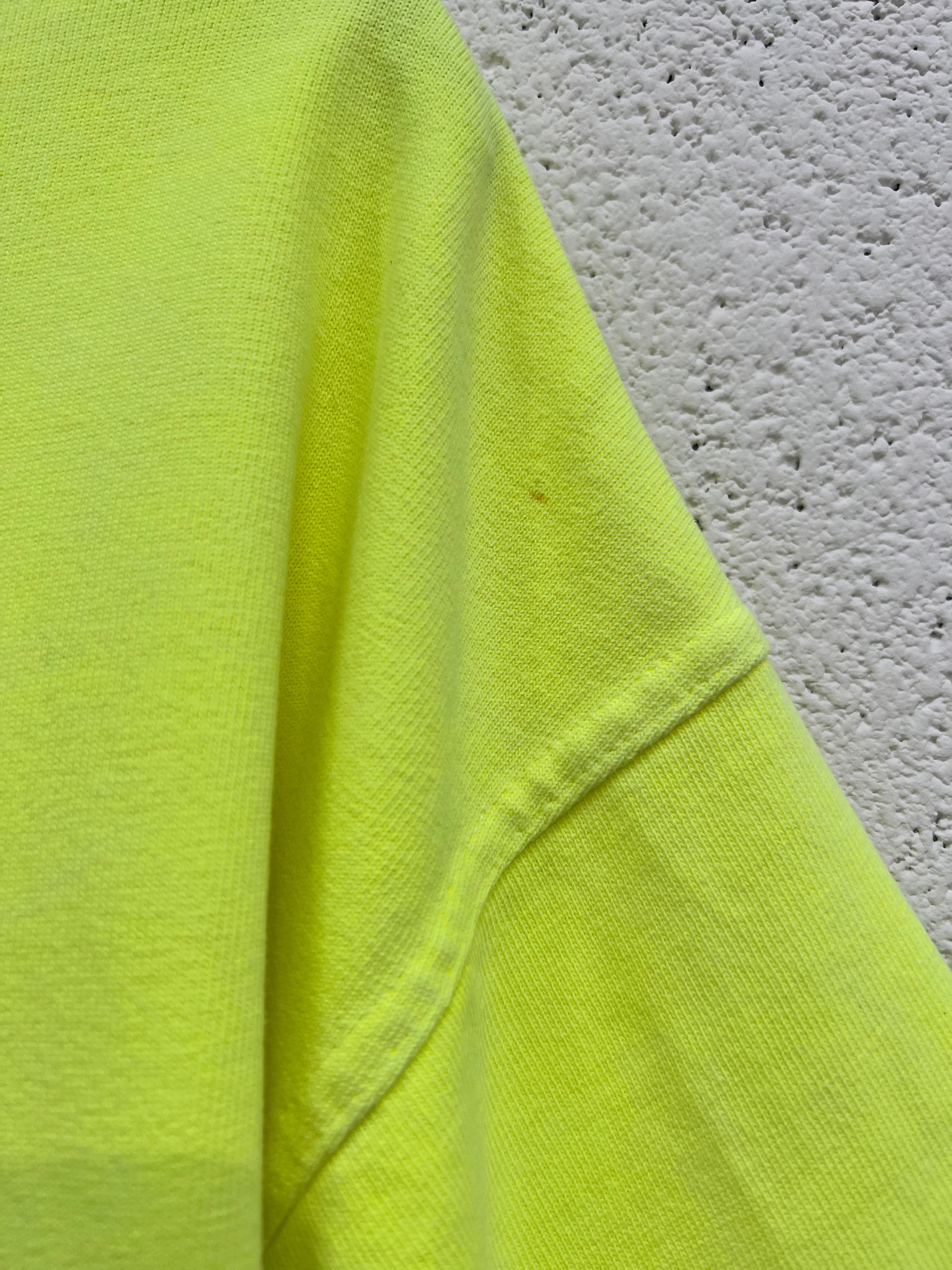 #G4 Washed Neon Yellow Paradise Heavyweight T-shirt.