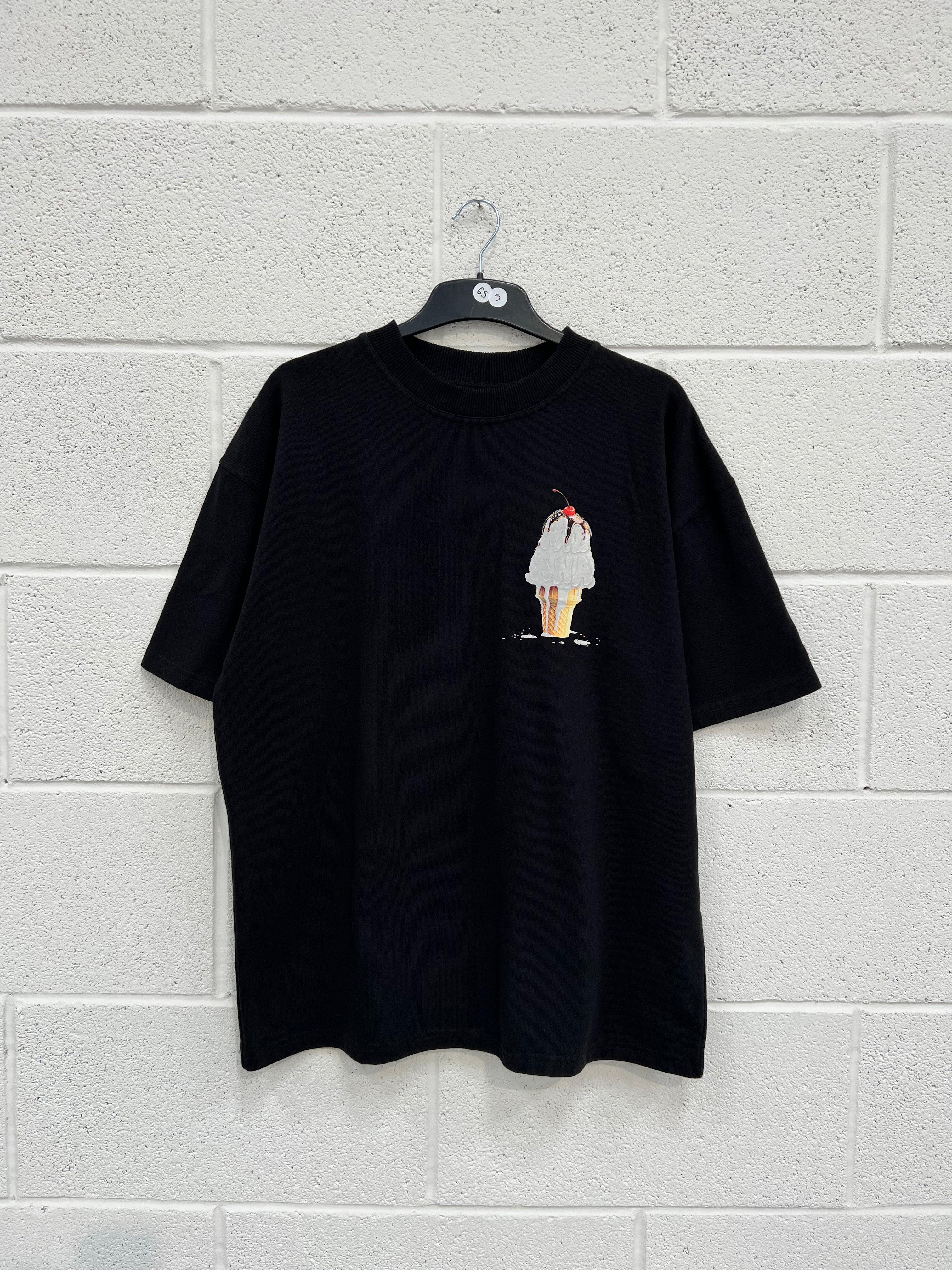 #G5 Black Ice Cream Heavyweight T-shirt.