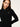 Black Soft Rib Long Sleeve Unitard.