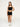 Black Core Soft Rib Cropped Cami Vest.