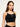 Black Core Soft Rib Cropped Cami Vest.