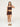 Chocolate Brown Core Soft Rib Cropped Cami Vest.