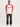 Cream & Red Raglan Mens T-shirt.