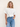 White Ribbed Twist Knot Tee.