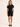 Black Soft Rib Polo Unitard.