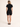 Black Soft Rib Polo Unitard.