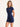 Navy Soft Rib Polo Unitard.